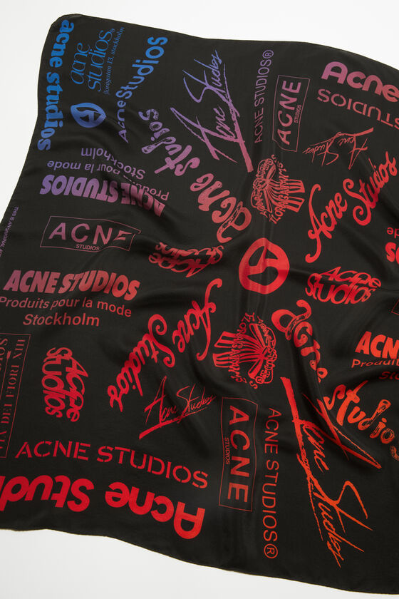 (image for) High-Tech Brand logo silk scarf